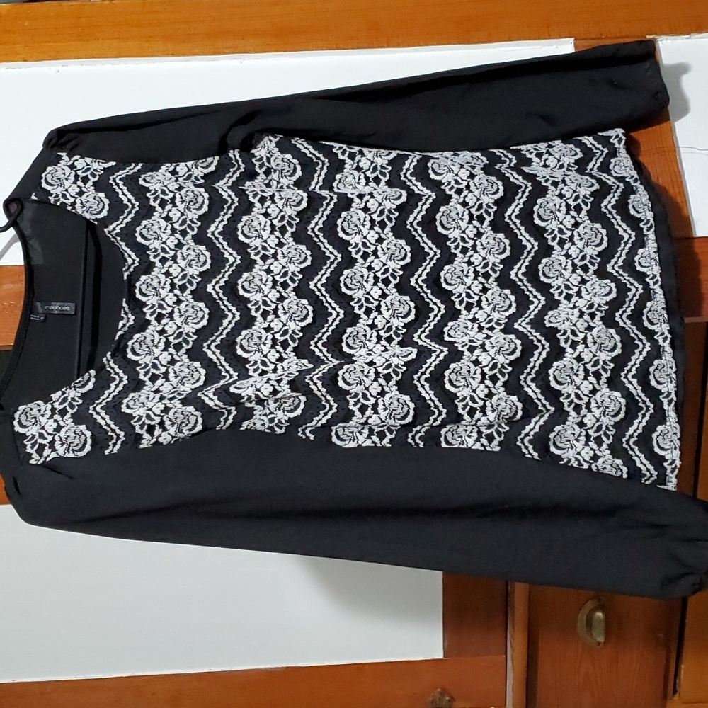 Black long sleeve women's blouse